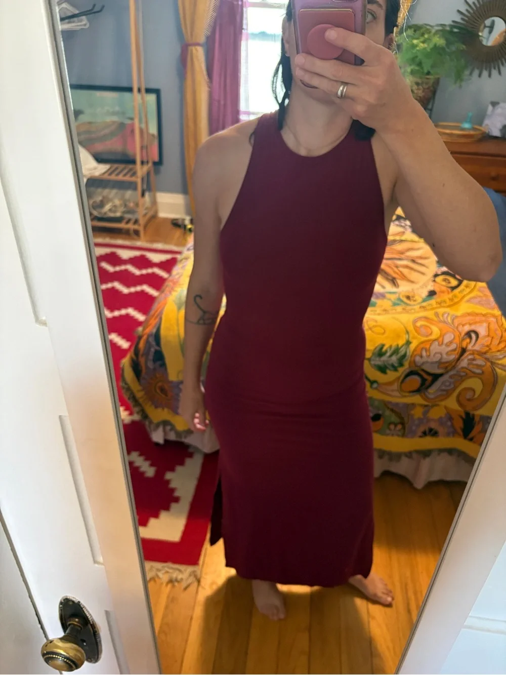 lululemon athletica Sleeveless Wine Maxi Dress